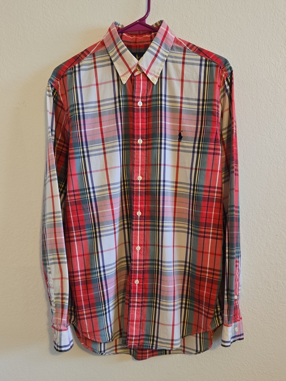 Polo Ralph Lauren Plaid Button-Down Shirt - Red - Medium